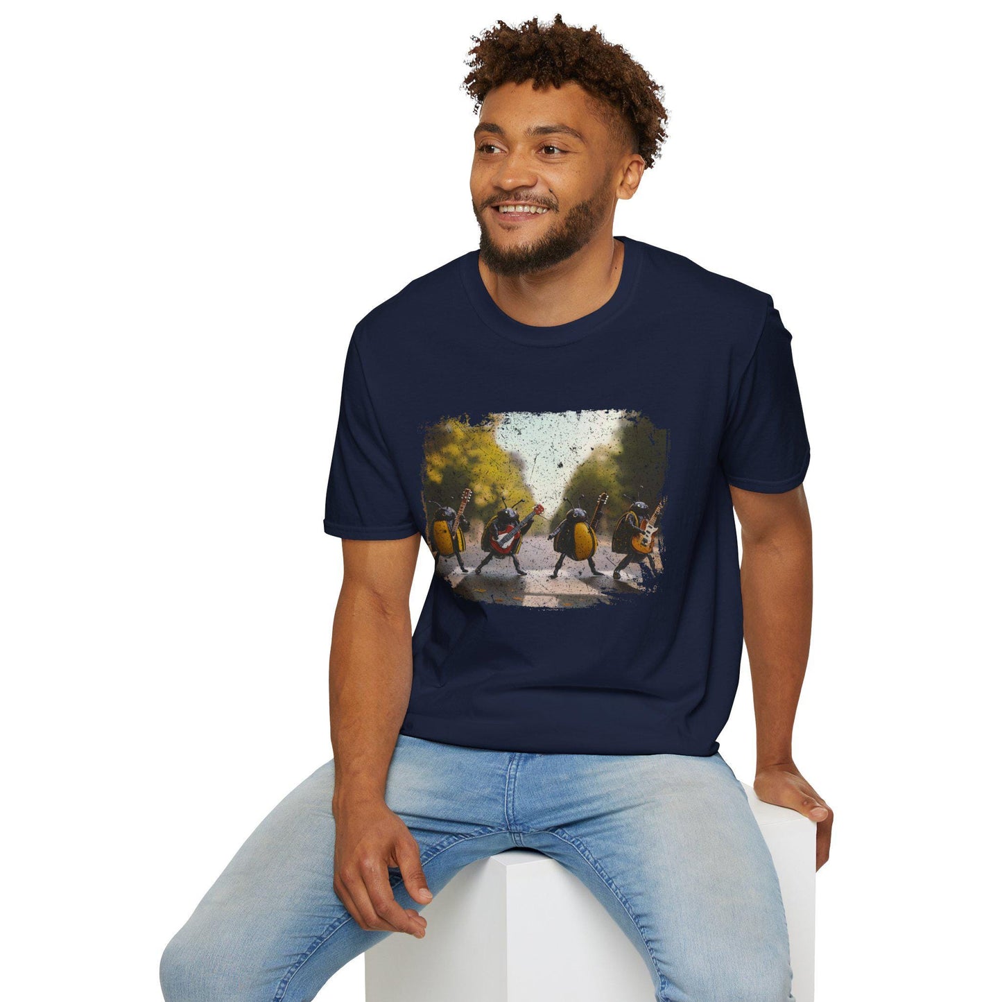Beetles Crossing Abbey Road T-Shirt | Beatles Parody Band Tee