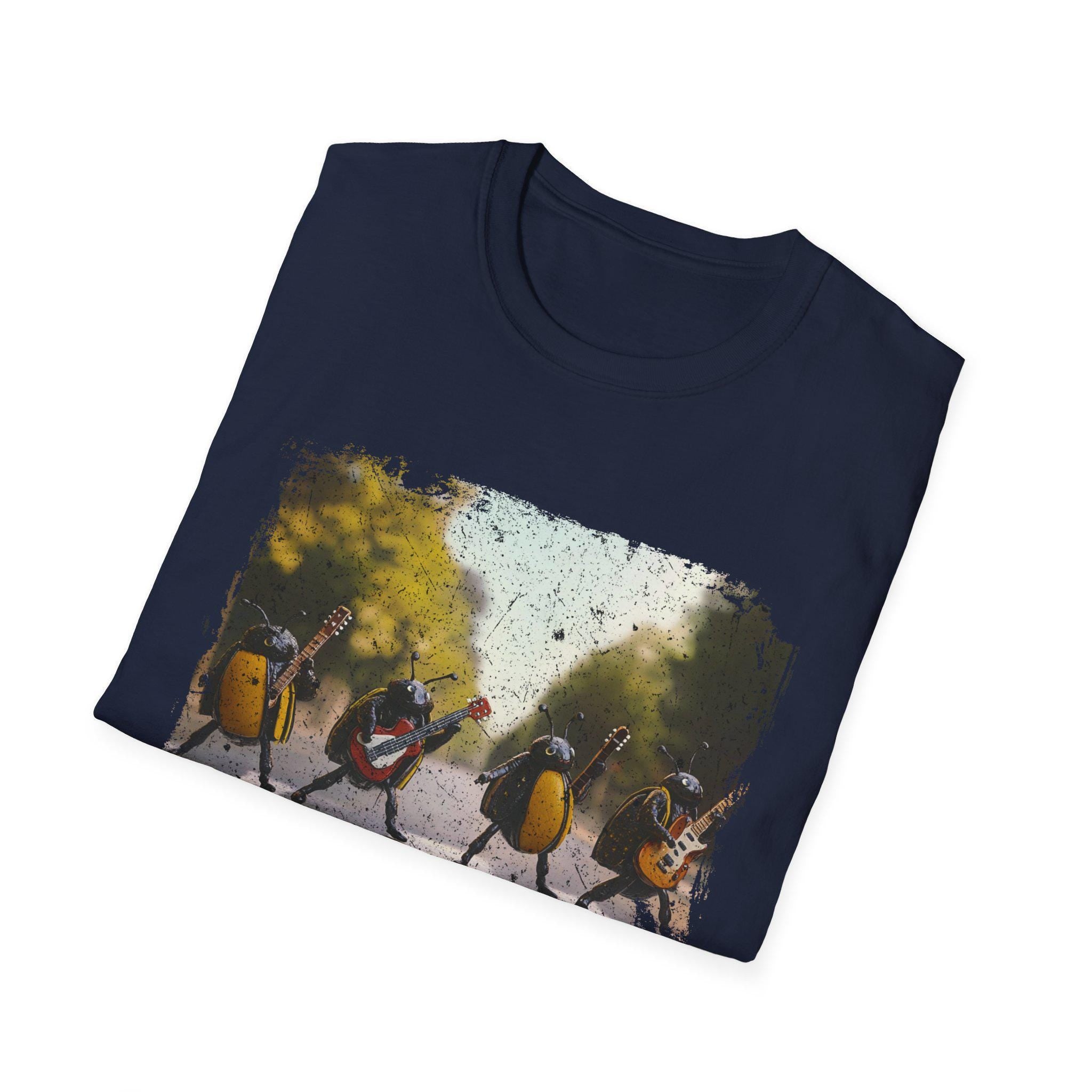 Beetles Crossing Abbey Road T-Shirt | Beatles Parody Band Tee