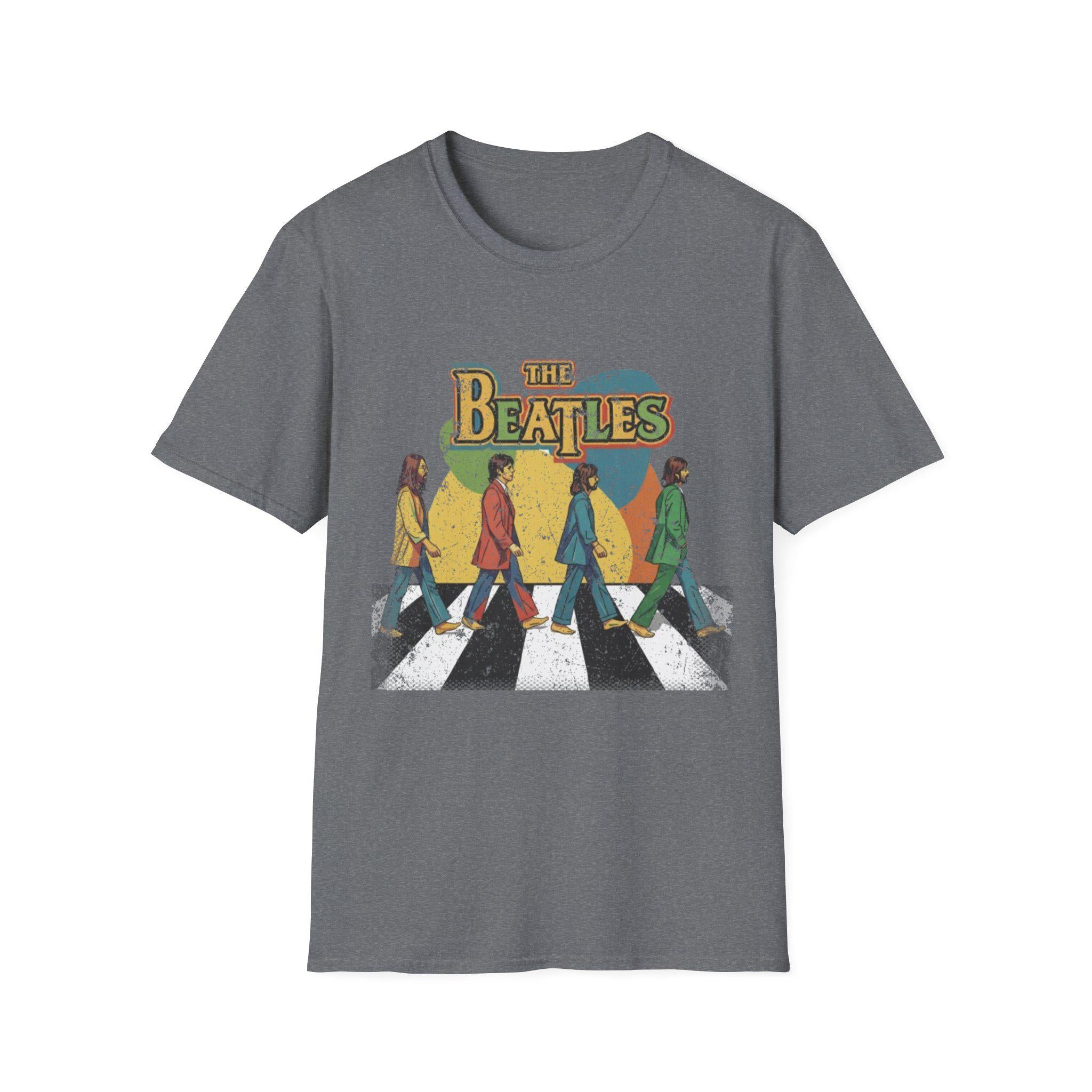 Vintage Beatles Abbey Road Retro Distressed Unisex T-Shirt, Music Tee, Graphic Tee, Classic Rock Shirt, Beatles Fan Gift