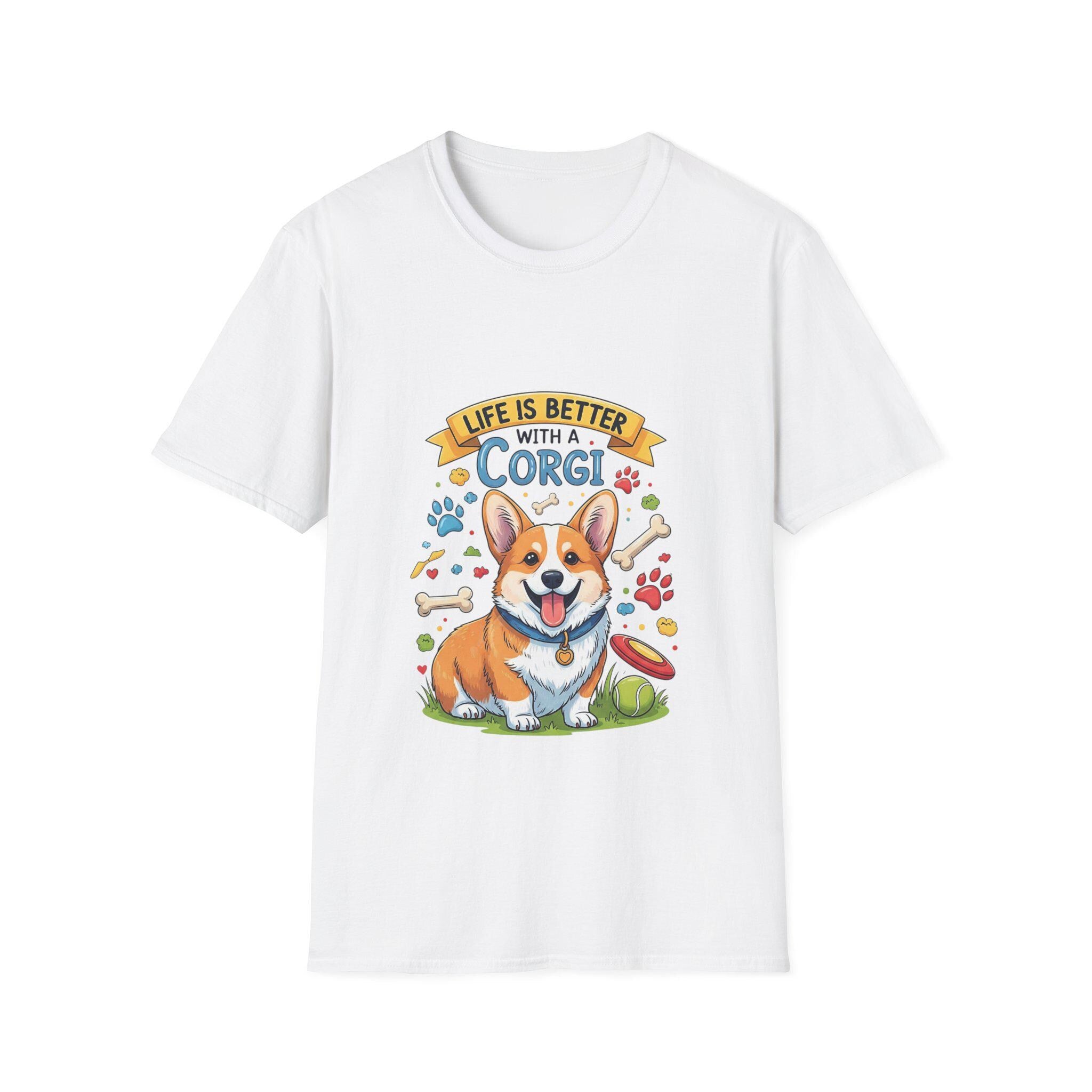 Corgi Lover T-Shirt: Playful Dog Graphic Tee
