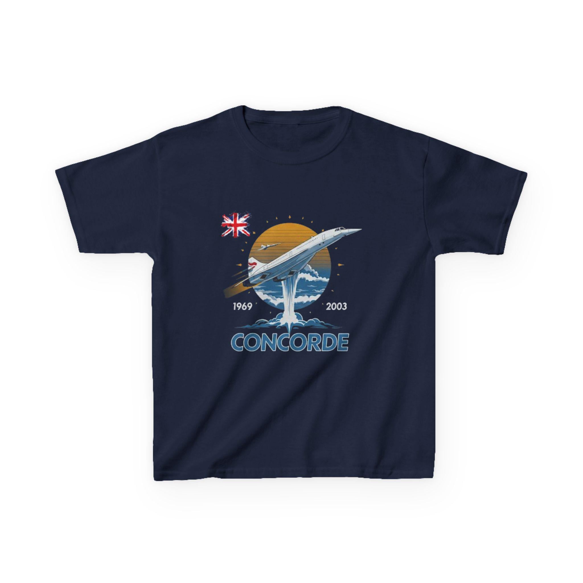 Concorde Airplane Kids T-Shirt | Supersonic Jet Graphic Tee