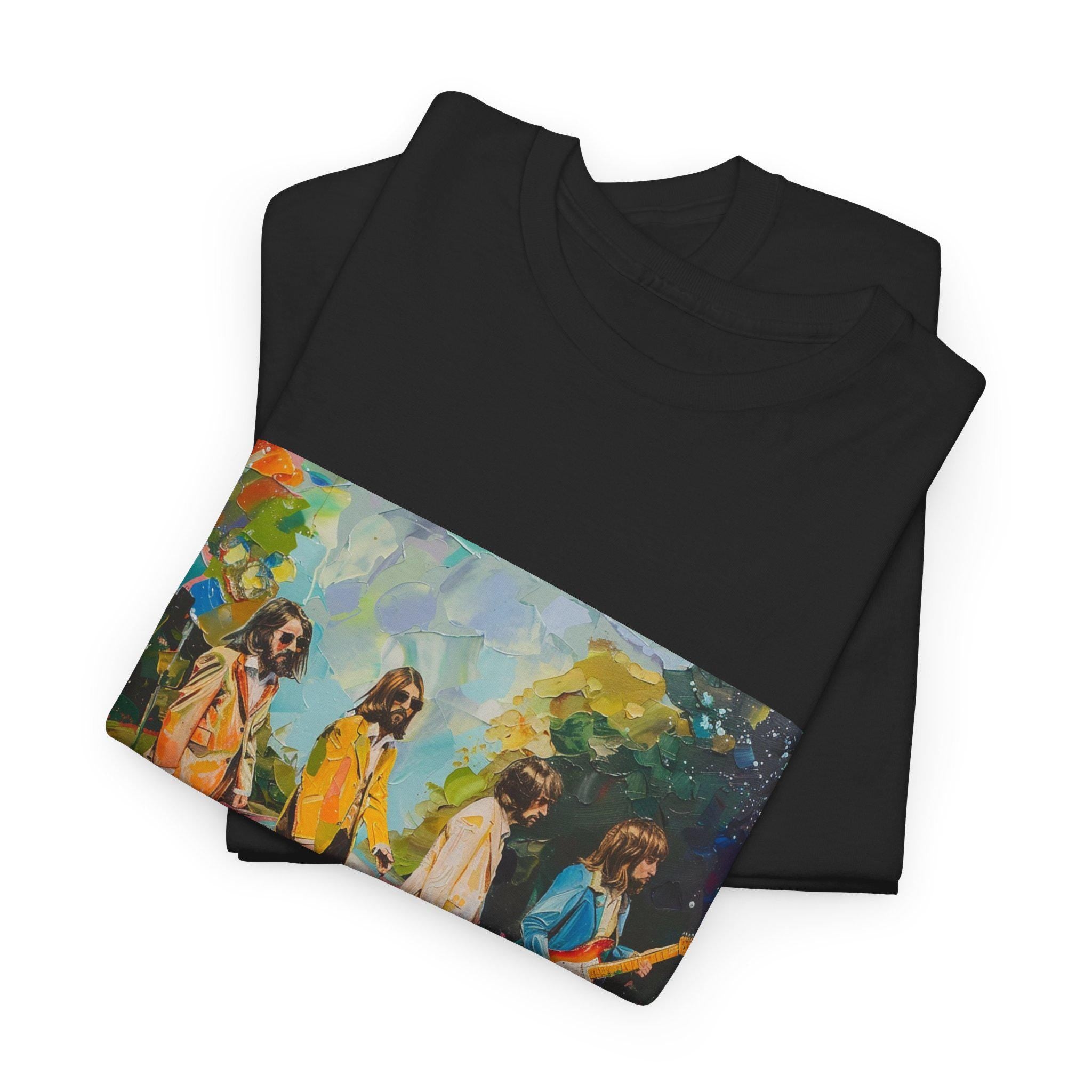 Beatles Abbey Road Unisex Tee Shirt, Music Band Fan Concert Gift, Vintage Retro Graphic Tee, Classic Rock Band Tee, Music Lover Apparel