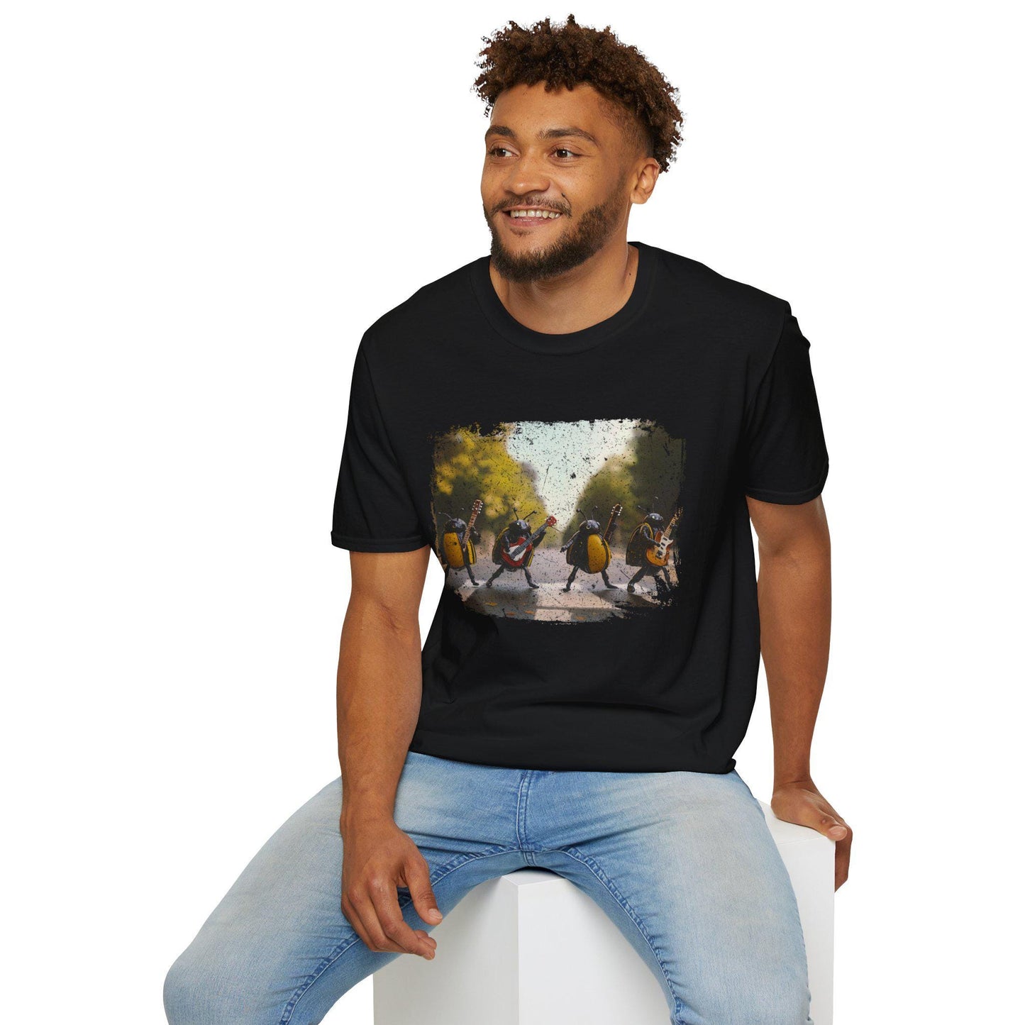 Beetles Crossing Abbey Road T-Shirt | Beatles Parody Band Tee
