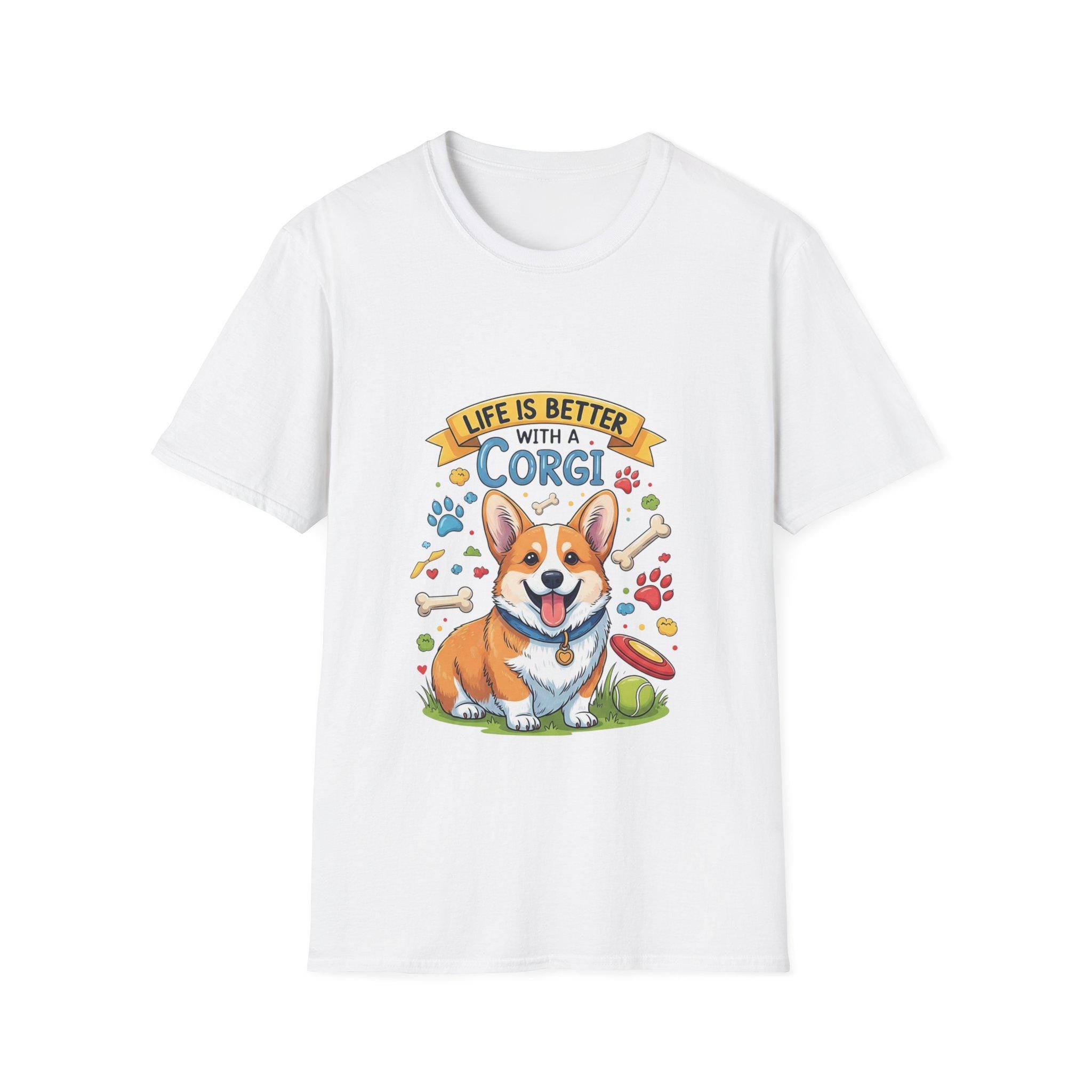 Corgi Lover T-Shirt: Playful Dog Graphic Tee