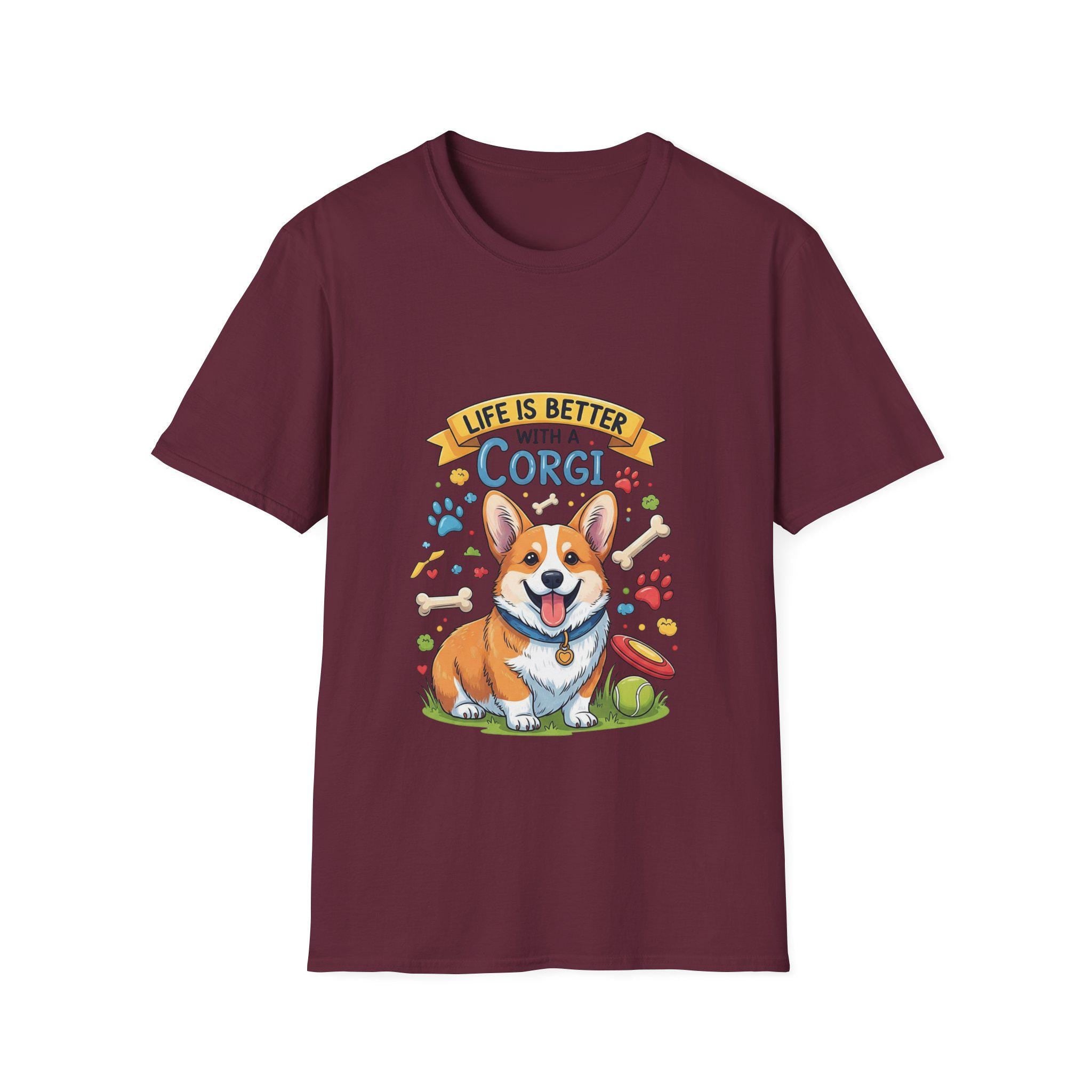 Corgi Lover T-Shirt: Playful Dog Graphic Tee