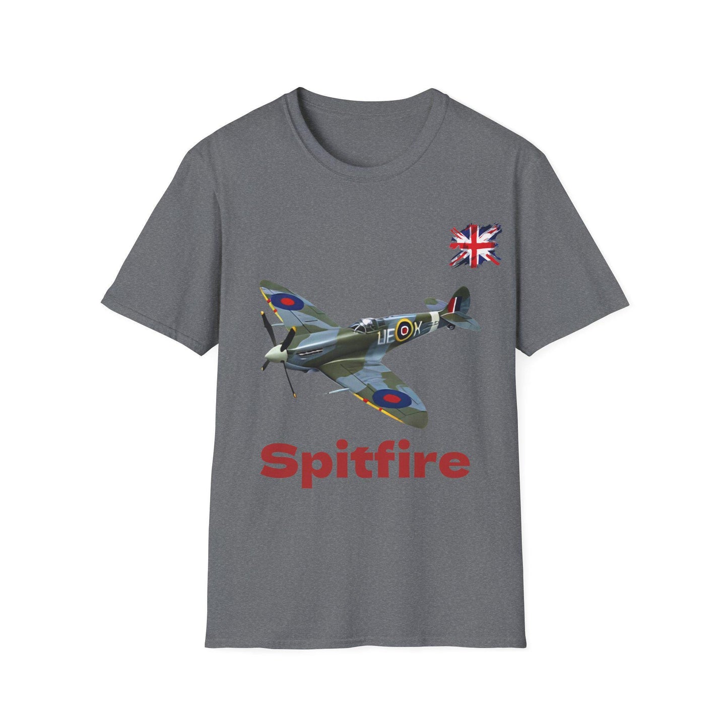 Vintage Spitfire Graphic T-Shirt, Aviation Enthusiast Gift