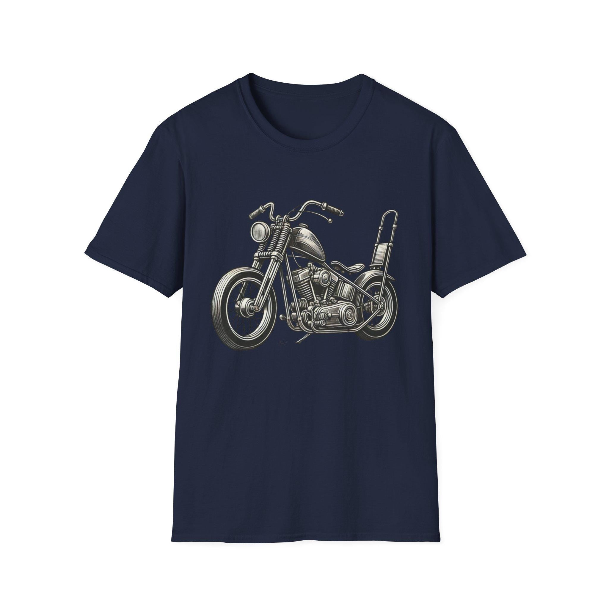 Vintage Chopper Motorcycle T-Shirt | Retro Biker Bike Tee