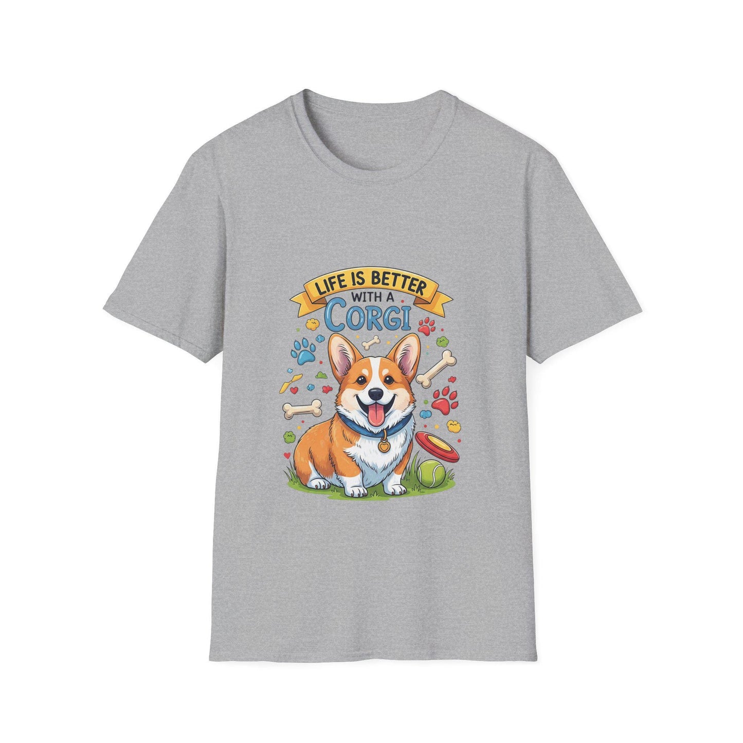 Corgi Lover T-Shirt: Playful Dog Graphic Tee