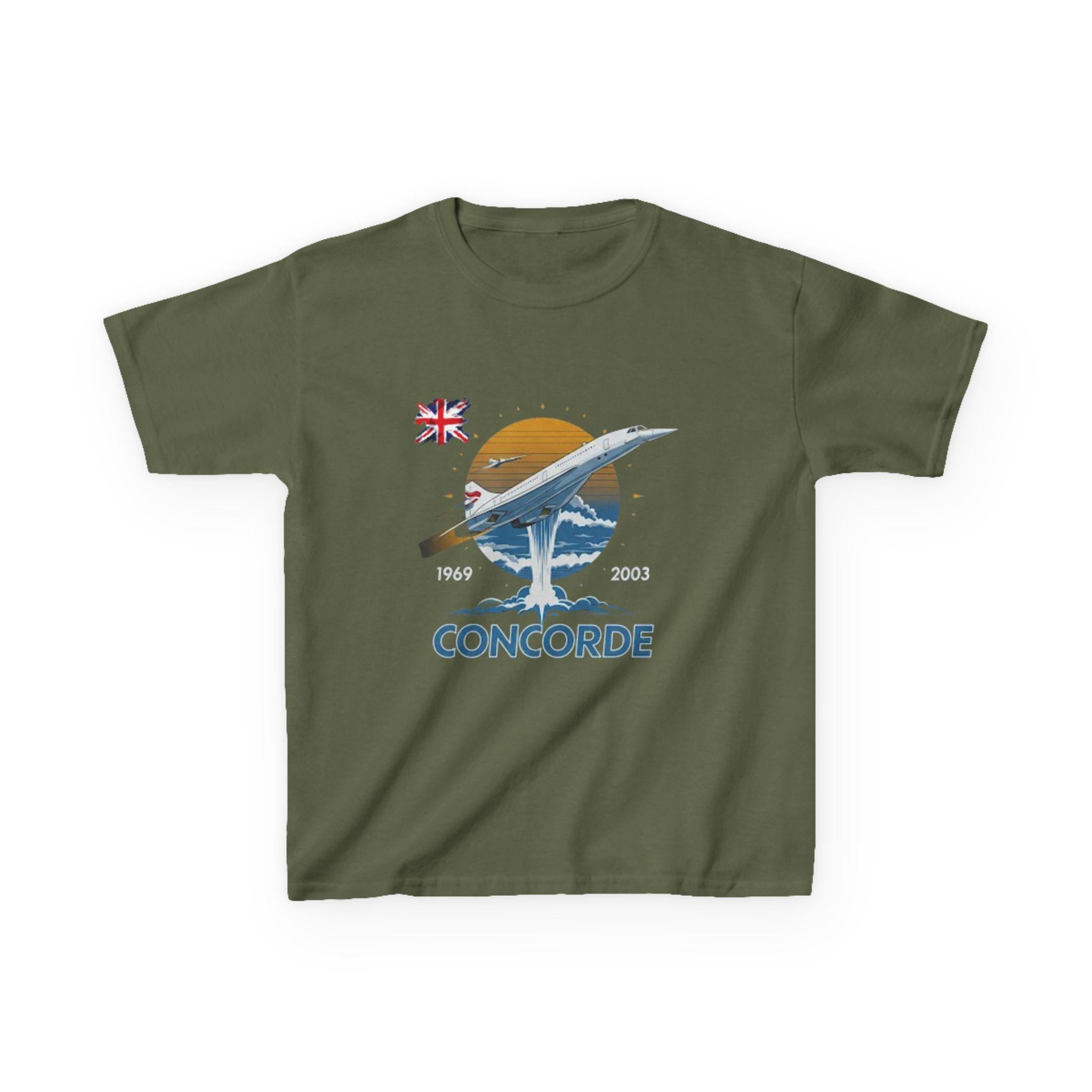 Concorde Airplane Kids T-Shirt | Supersonic Jet Graphic Tee