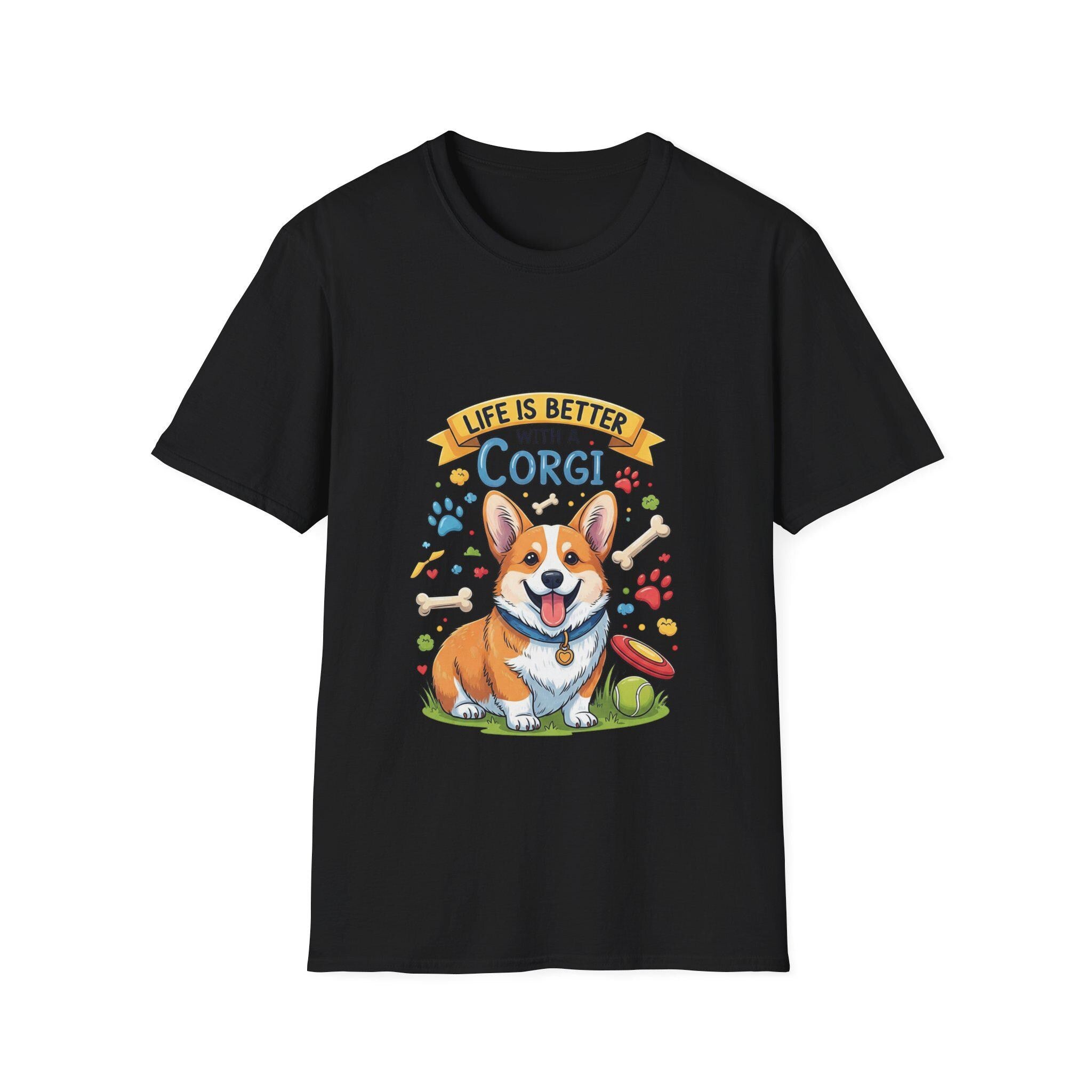 Corgi Lover T-Shirt: Playful Dog Graphic Tee