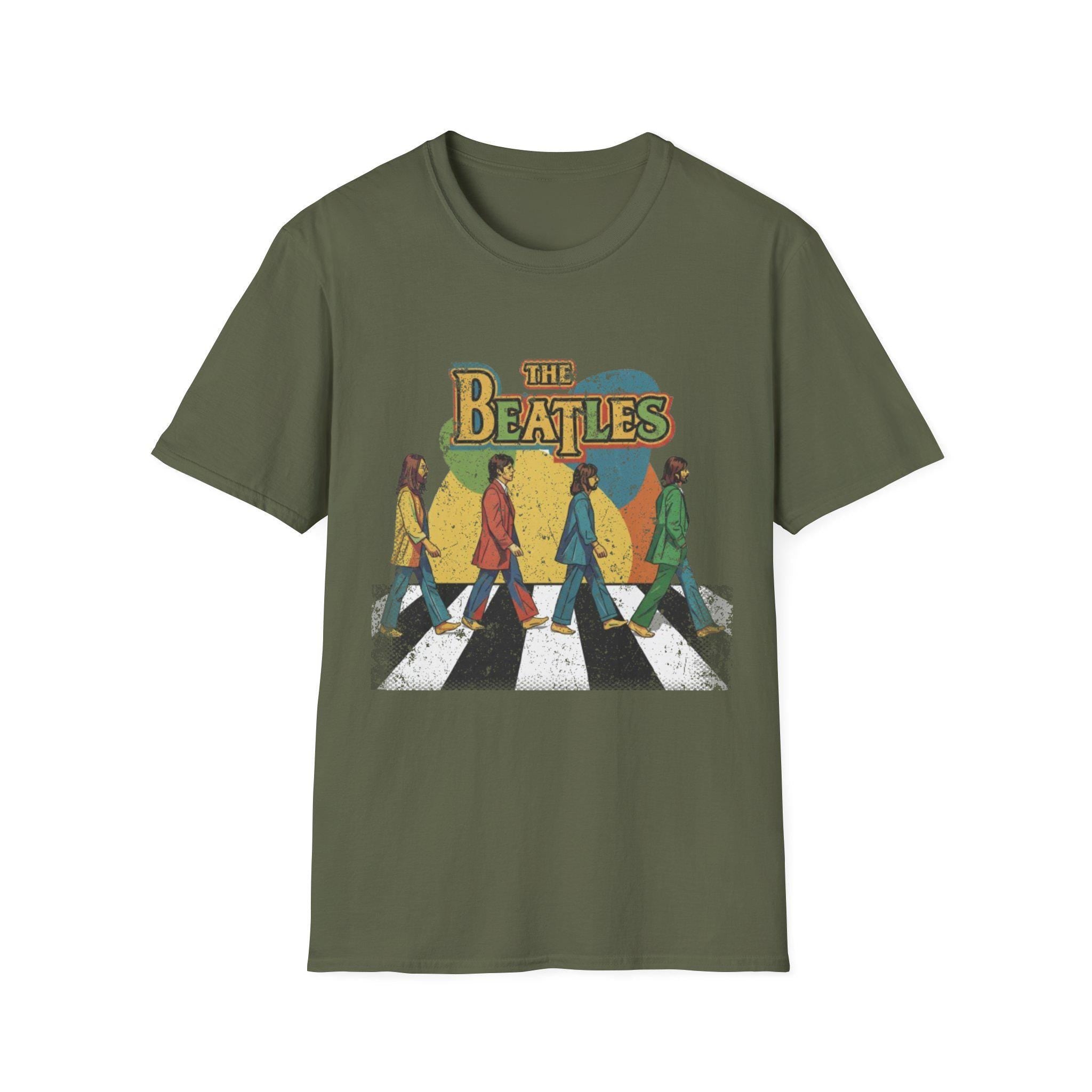 Vintage Beatles Abbey Road Retro Distressed Unisex T-Shirt, Music Tee, Graphic Tee, Classic Rock Shirt, Beatles Fan Gift