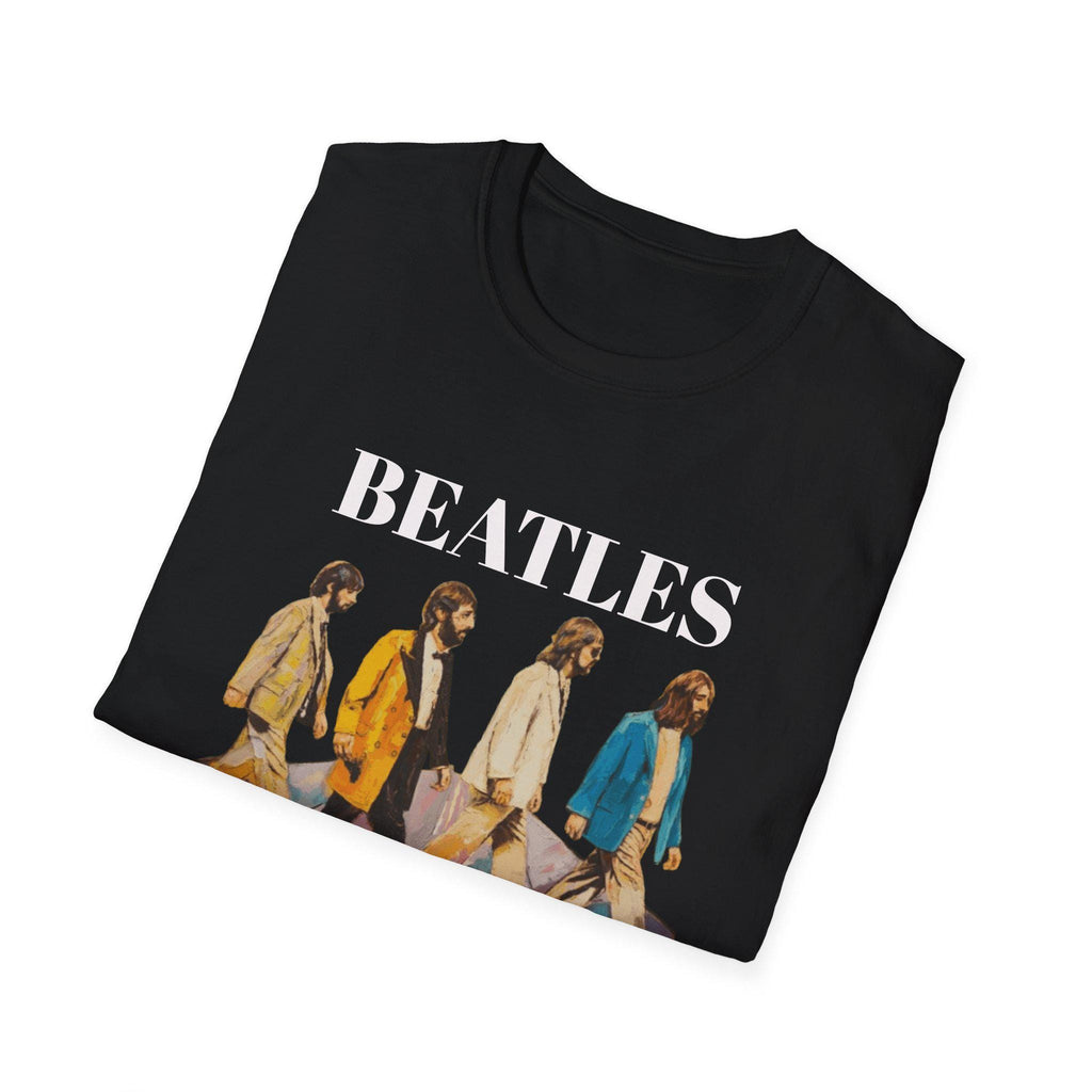 Beatles Crossing Abbey Road Unisex Softstyle T-Shirt, Music Lover Tee, Retro Graphic Shirt, Vintage Band Merch, Classic Rock Fan Gift