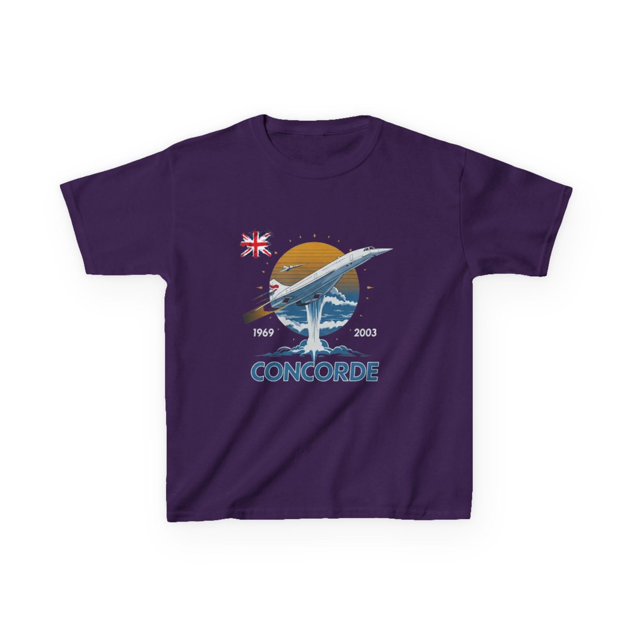 Concorde Airplane Kids T-Shirt | Supersonic Jet Graphic Tee