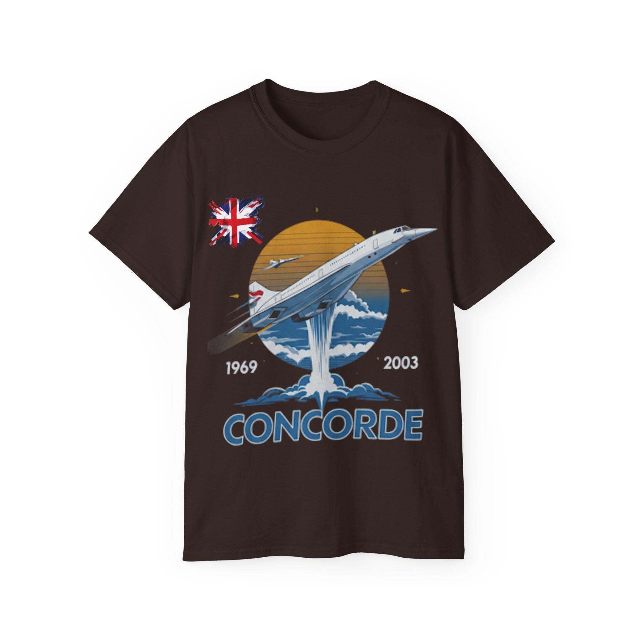 Concorde Flight T-Shirt, Aircraft Tee, Airplane Shirt, Aviation Gift, Pilot Top