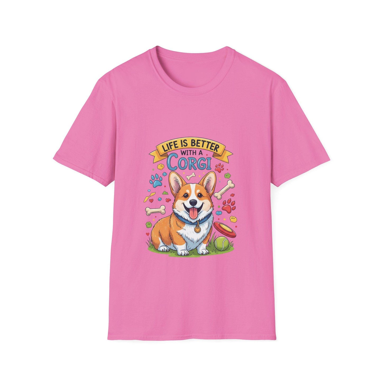 Corgi Lover T-Shirt: Playful Dog Graphic Tee