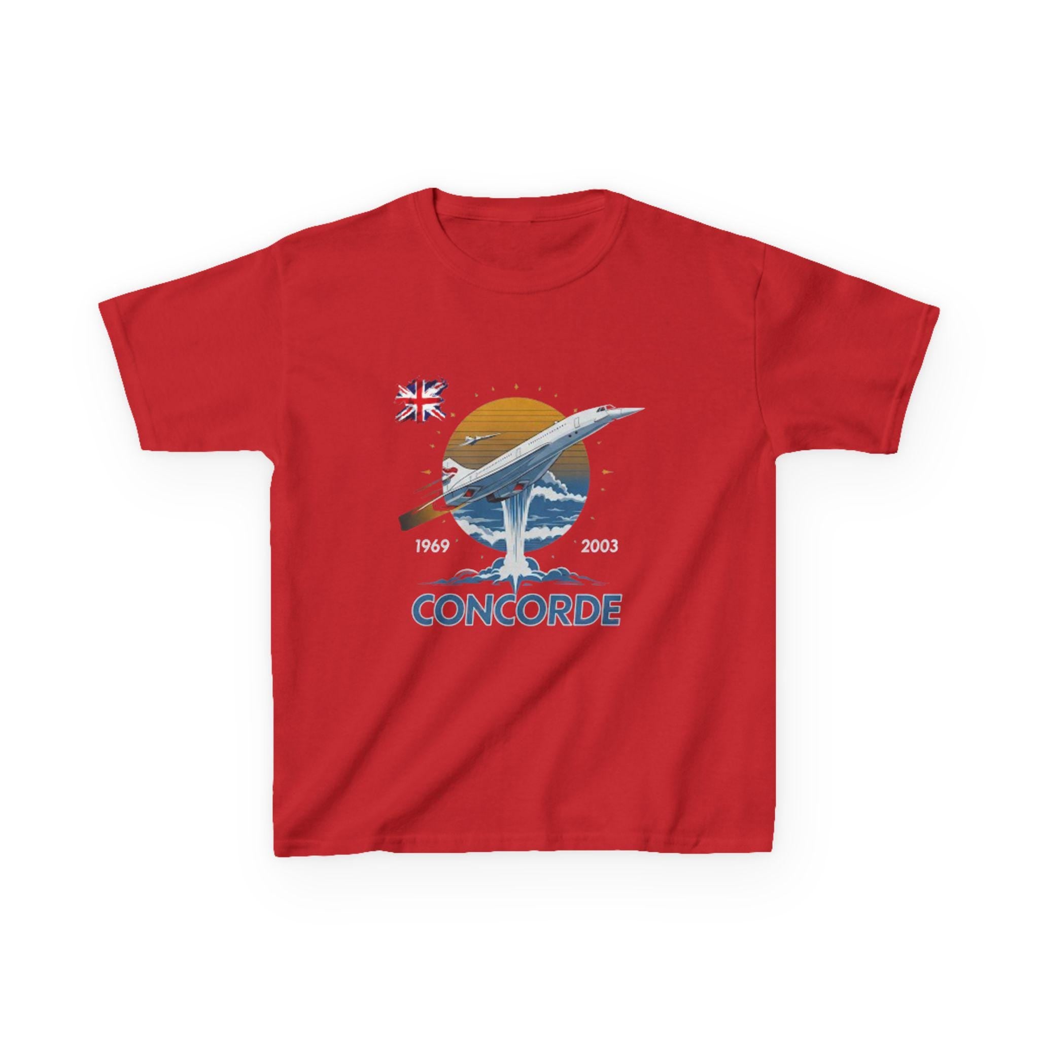 Concorde Airplane Kids T-Shirt | Supersonic Jet Graphic Tee
