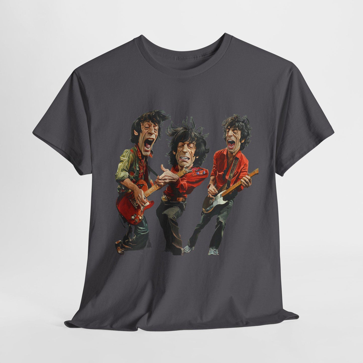 Rock Band Caricature T-Shirt, Music Lover Concert Tee