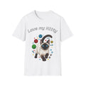 Cat Lover Unisex T-Shirt, Love My Kitty Graphic, Softstyle Cotton